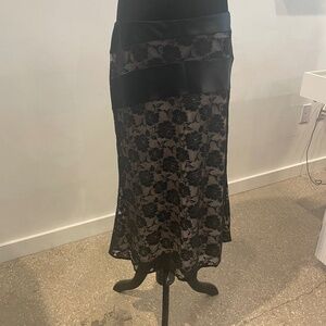 TIBI Lace Inlay Skirt